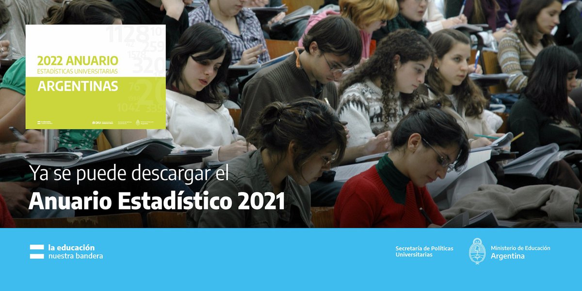 PUniversitarias's tweet photo. Compartimos con ustedes el #Anuario2022
Incluye datos sobre:
▪️Población estudiantil de pregrado, grado y posgrado.
▪️RRHH y presupuesto de universidades nacionales.
▪️Programas que se desarrollan en @puniversitarias desagregados por institución.
Descarga👉https://t.co/3edTz3E22O https://t.co/IyMyAXMXwl