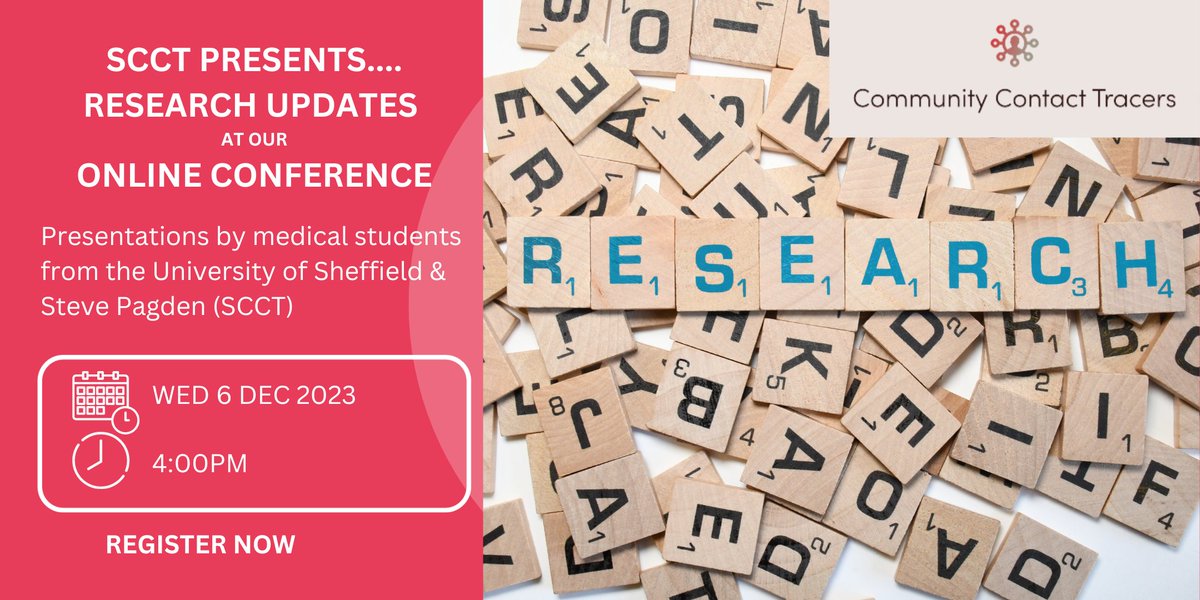 Sheffield Community Contact Tracers (@sheffieldcct) on Twitter photo Book your place for 6th December for our online conference, to hear from research students, including Jack Anderson, who will be talking about the application and future use of telemedicine, based on its use during the pandemic. Book here:
bit.ly/SCCTevent
<a href="/ShefUni_ClinMed/">Sheffield Uni - Clinical Medicine 🦠 💉 🫀💙🔬🩺</a> Book your place for 6th December for our online conference, to hear from research students, including Jack Anderson, who will be talking about the application and future use of telemedicine, based on its use during the pandemic. Book here:
bit.ly/SCCTevent
<a href="/ShefUni_ClinMed/">Sheffield Uni - Clinical Medicine 🦠 💉 🫀💙🔬🩺</a>