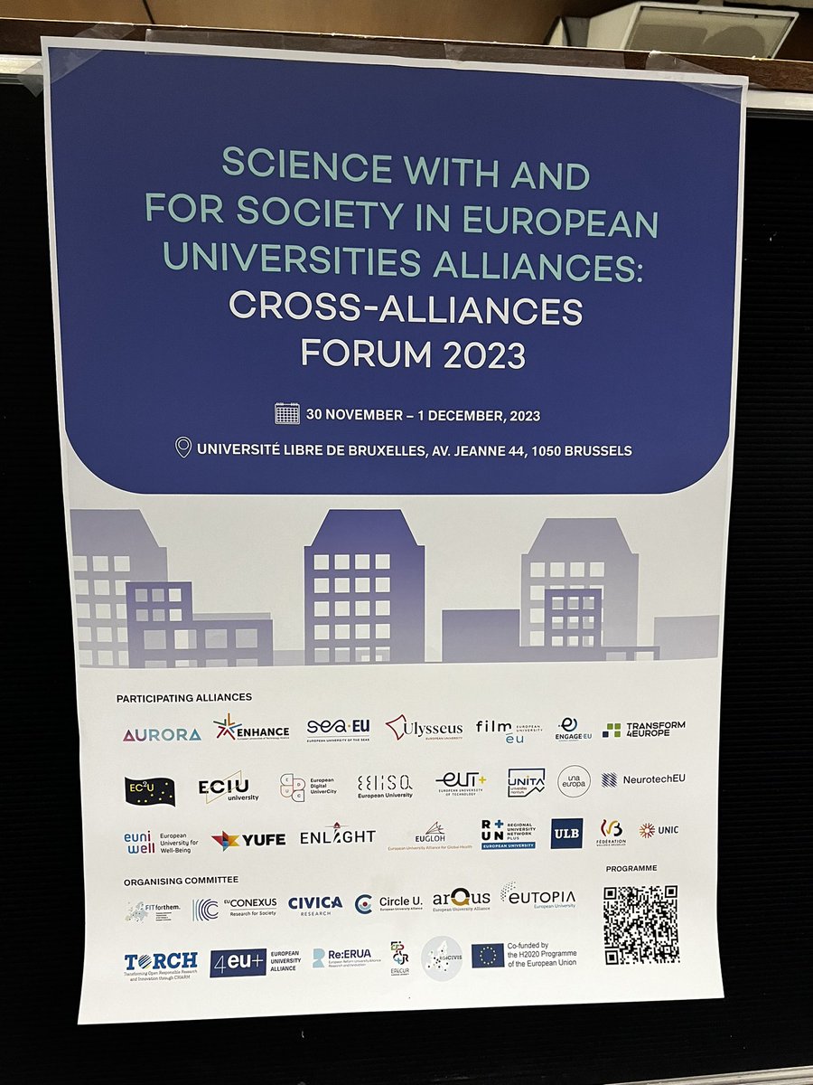 zinghomer's tweet photo. It has been great taking part in Science with and for society in European Universities alliances: Cross-Alliances Forum conference in Brussels @EdinburghUni Met colleagues @Una_Europa and also catching up with @ohradil @CTLSlifeScience @LeeMurphyCRF #swafsalliancesforum23 https://t.co/C6hee0OVjD
