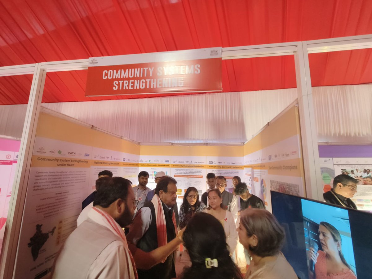 Today, on World AIDS Day, an exhibition booth was set up to showcase the care and support services provided by <a href="/NACOINDIA/">National AIDS Control Organisation</a>  and  Alliance India.