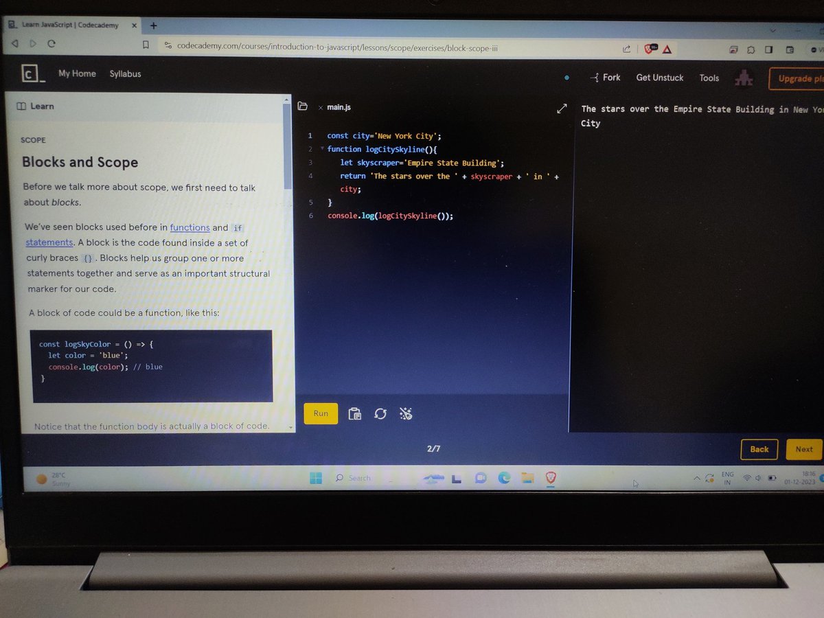 akkicodes's tweet image. Day 37 of #100DaysOfCode 🚀
Explored in JavaScript today:
blocks and scope
Global scope
Block scope
Learned to avoid scope pollution
💻💡
#JavaScript #CodingInsights