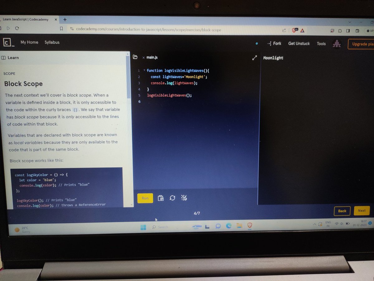 akkicodes's tweet image. Day 37 of #100DaysOfCode 🚀
Explored in JavaScript today:
blocks and scope
Global scope
Block scope
Learned to avoid scope pollution
💻💡
#JavaScript #CodingInsights