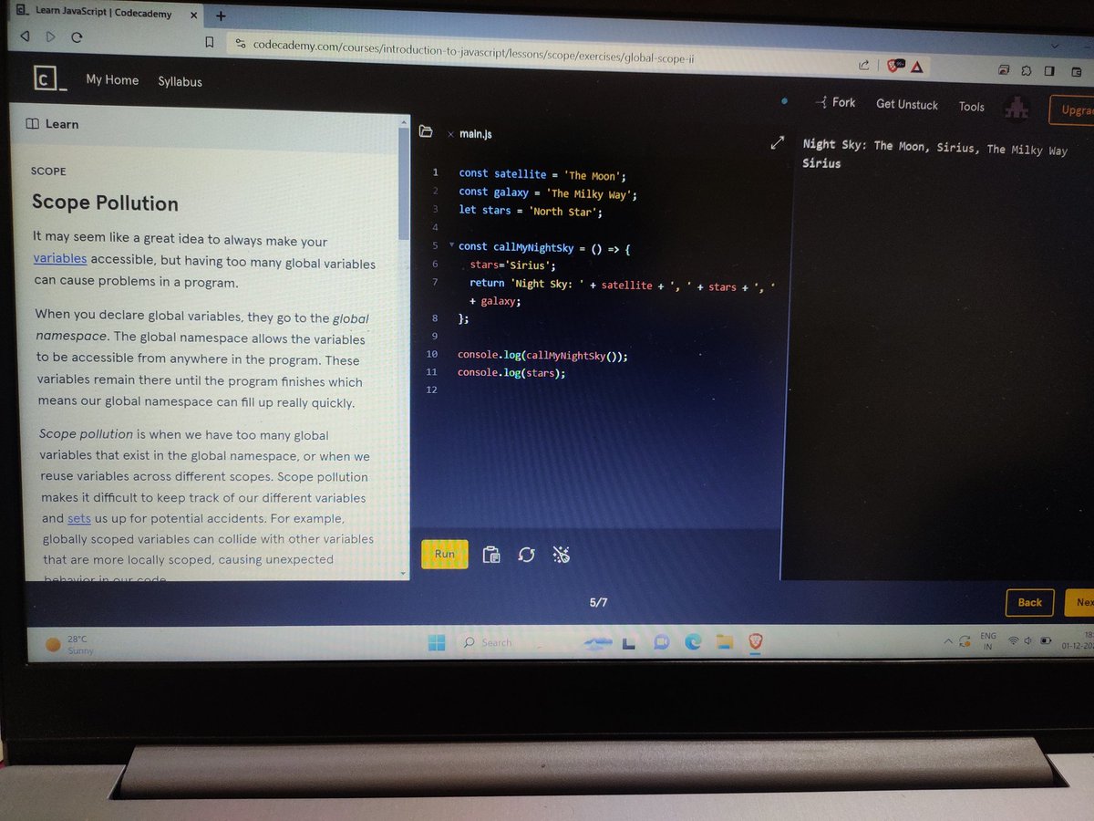akkicodes's tweet image. Day 37 of #100DaysOfCode 🚀
Explored in JavaScript today:
blocks and scope
Global scope
Block scope
Learned to avoid scope pollution
💻💡
#JavaScript #CodingInsights