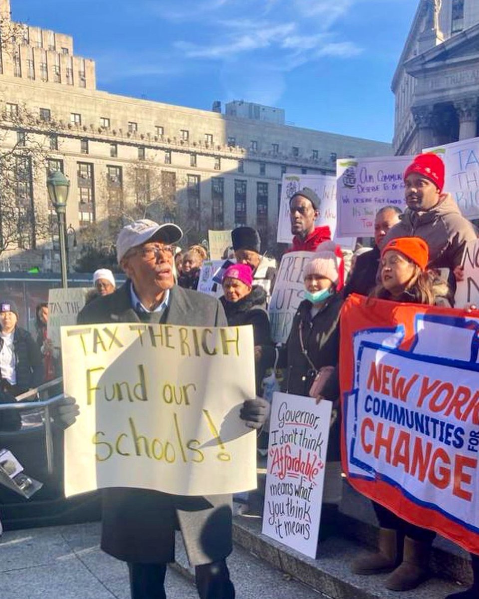 1 in 10 students in NYC are unhoused on any given day. Imagine trying to learn how to read, or master geometry, when you’re moving between shelters and haven’t eaten all day. Wealth taxes aren't radical - they're common sense. #InvestinOurNY