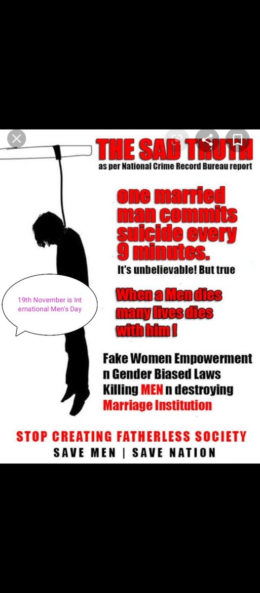 Krishthefighter's tweet photo. @narendramodi ji π & @JoeBiden bhai, This π Content proves that,we live in the"Women Dominated Society" where Men are hanging themselves in every 9 mins. due to #GenderBiasedLaws
Of the Nation. @SFFNGO
@vaastavngo @OfficeofARM
#alimony is #Legalextrotion
@GoogleIndia @Google https://t.co/dHCrW0Uq0a