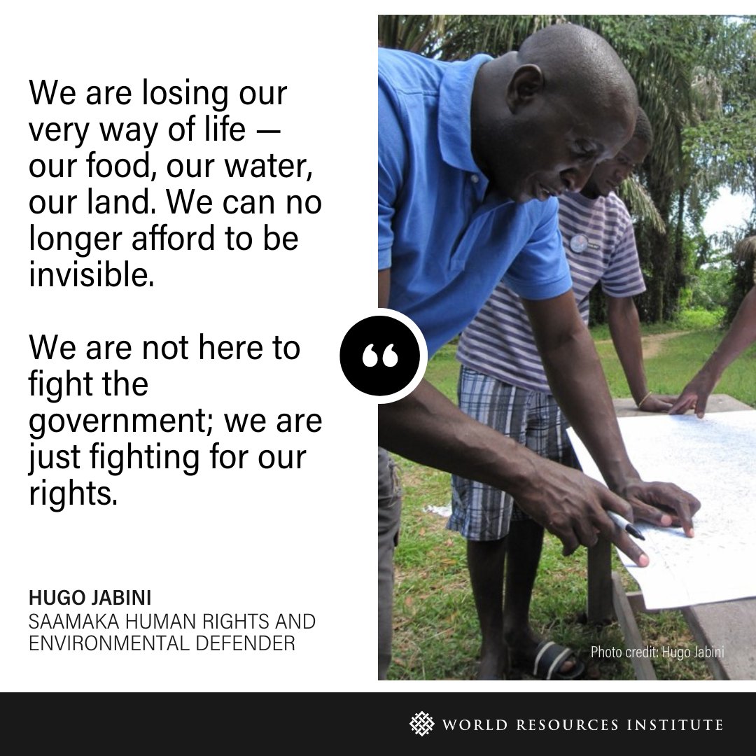 Hugo Jabini is a community leader and spokesperson for the Saamaka, an Afro-descendent tribal community that resides in the heart of Suriname’s Amazonian rainforest. 🌳🌴 Learn how he's fighting land rights violations with satellite imagery and data 🛰 ▶ gfw.global/3SRLoot