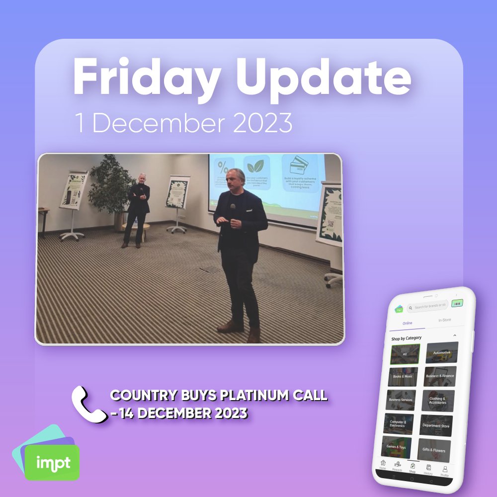 IMPT_token's tweet image. 🚀 Weekly Update - 01/12/2023:

Shopping App - Search Optimization: 🛍 Exciting news! CTO Mike English is enhancing our Shopping App for a smarter experience. 🚀 #SearchOptimisation #ShoppingApp