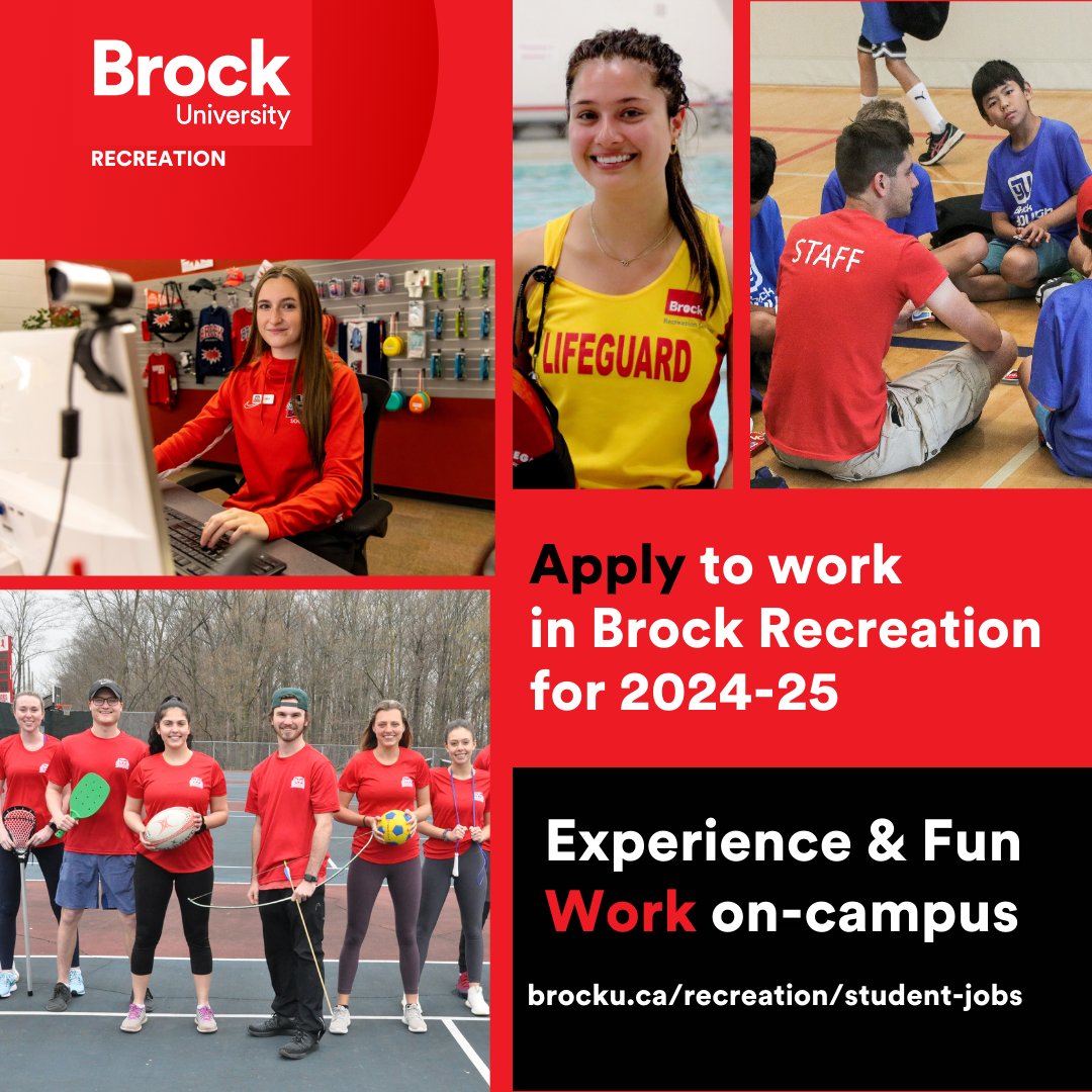 Apply Today!
For 2023-2024, student positions are available as intramural officials, lifeguard and aquatic instructors. Applications will open on December 1st and close on January 31st, 2024. You can apply for any of the open positions online.
loom.ly/THvkGSw