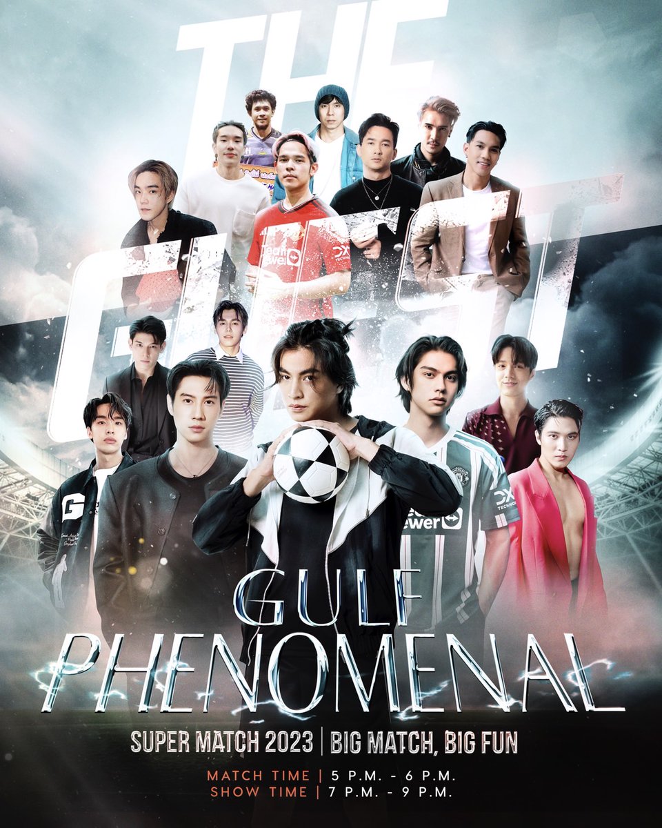 gulfkanawut's tweet photo. TEAM GULF   VS   TEAM GUEST ⚽️
เจอกันวันที่ 9 ธันวาครับ✌️🏻✌️🏻 https://t.co/Euw2wzW0WJ