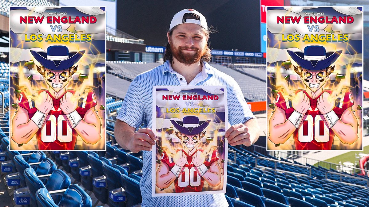 PatriotsProShop's tweet photo. Check out this week’s Game Day Poster! Available now online and in-store! https://t.co/fFEWoWPJey #PatriotsProShop https://t.co/MeORvew0gw