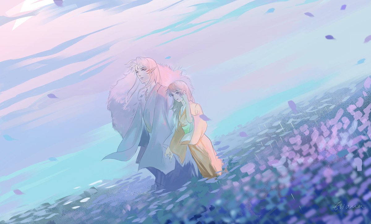 Memories under the pink sky
#inuyasha
#殺りん
#sessrin