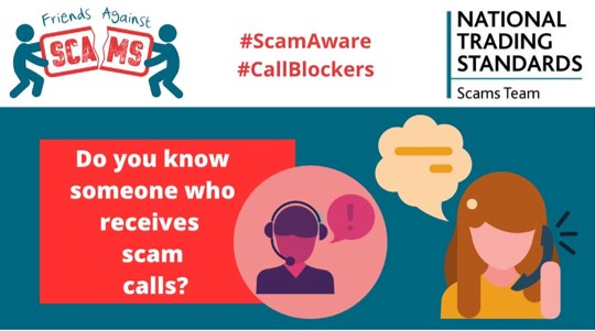👪 Do you know somebody who receives scam or nuisance calls? Friends Against Scams have call blockers available for free to those who receive these types of calls. Apply using the link below 👇👇👇 friendsagainstscams.org.uk #CallBlockers #ScamAware