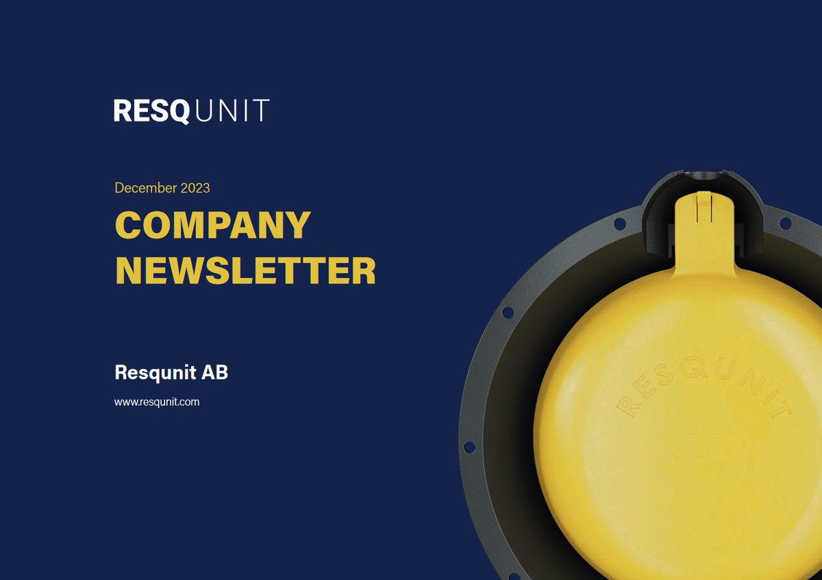 Discover the latest RESQUNIT updates in our newsletter! 🌍✨ Read about our global market journey and the strategic moves driving us towards our goals. Enjoy the read, and have a great weekend! 📰👇 

ow.ly/g2VM50QelVH