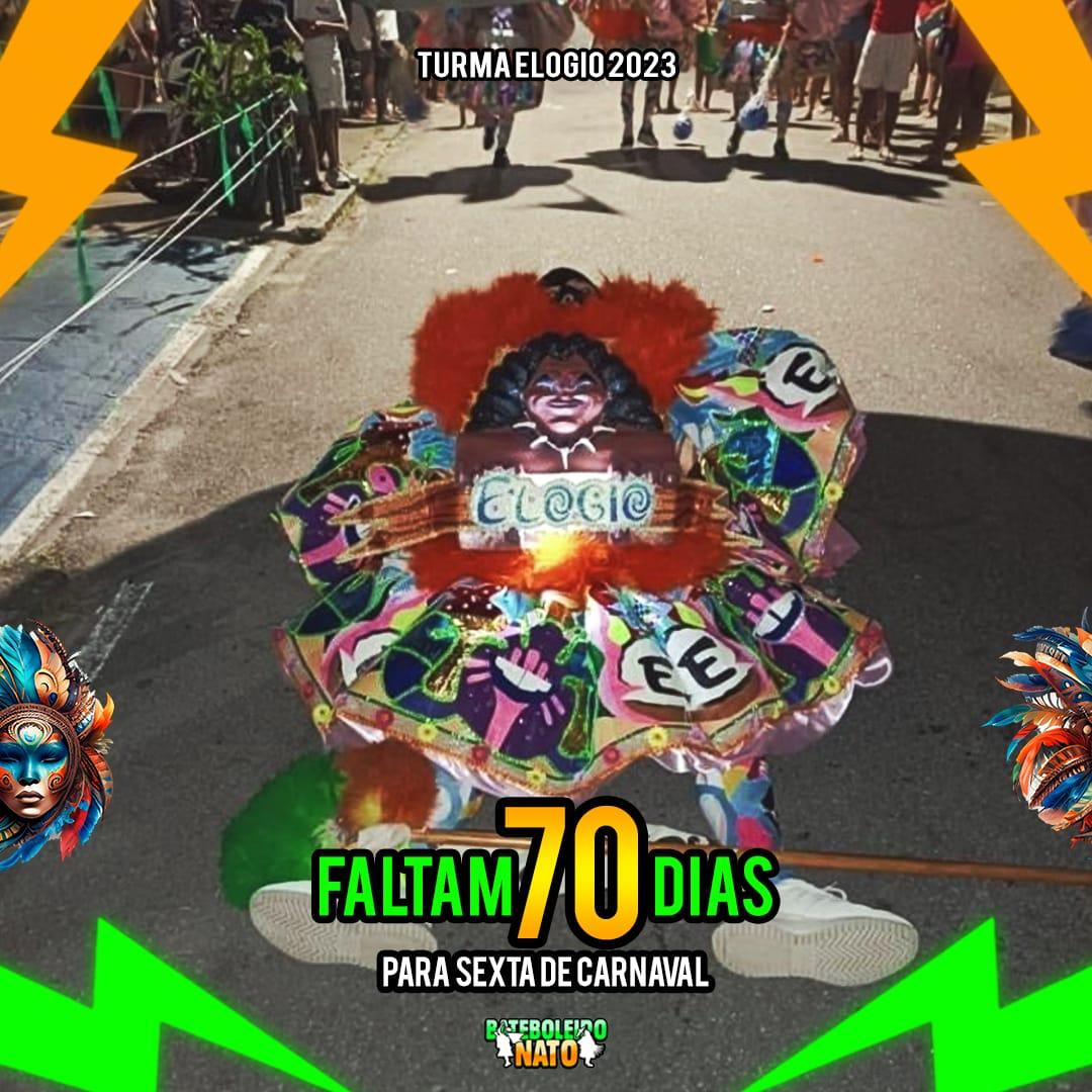 FALTAM 70 DIAS PARA SEXTA DE CARNAVAL 🎭