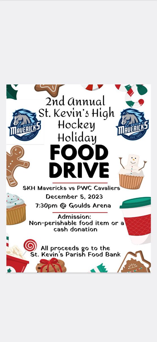 Food Drive December 5th 🐴💙