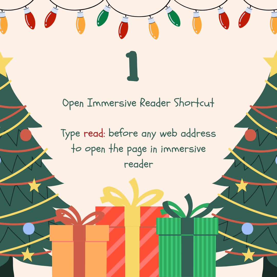 📚 Discover Knowledge at Your Fingertips! 

Did you know you can summon the magic of #ImmersiveReader in Edge by tying read: before any web address.

 Use shortcuts to focus on what matters most—content that's accessible! ✨🔍  #Office365Accessibility #TeamMIEEScotland