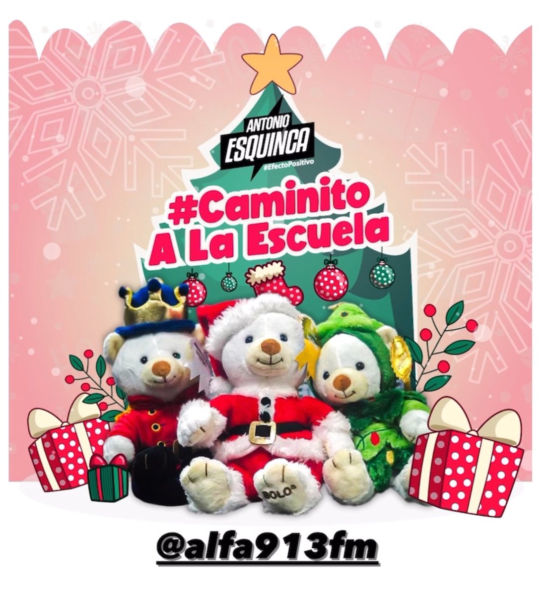 aesquinca's tweet photo. ¡Feliz diciembre amado público!
Que sea un mes lleno de luz, salud, risas, alegría, dinero, familia, amor y bendiciones 🙏🏻
HOY viernes, sigo regalando Ositos Bolo de @liverpoolmexico en el único #CaminitoALaEscuela, el de @alfa913fm #DondeTodoNace 🐻‍❄️🎄🎅🏻❄️ https://t.co/s17lnqCPAF