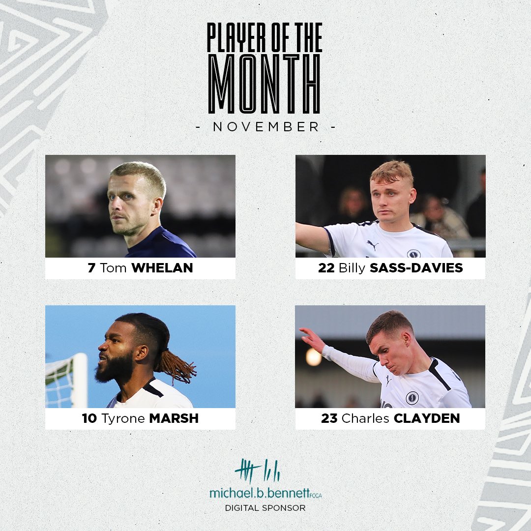BOREHAM_WOODFC's tweet image. 🏃 𝐏𝐋𝐀𝐘𝐄𝐑 𝐎𝐅 𝐓𝐇𝐄 𝐌𝐎𝐍𝐓𝐇

🤔 Who’s your November player of the month?

🤝 Sponsored by @mbbfcca 

🗣 Have your say!

#WeAreTheWood