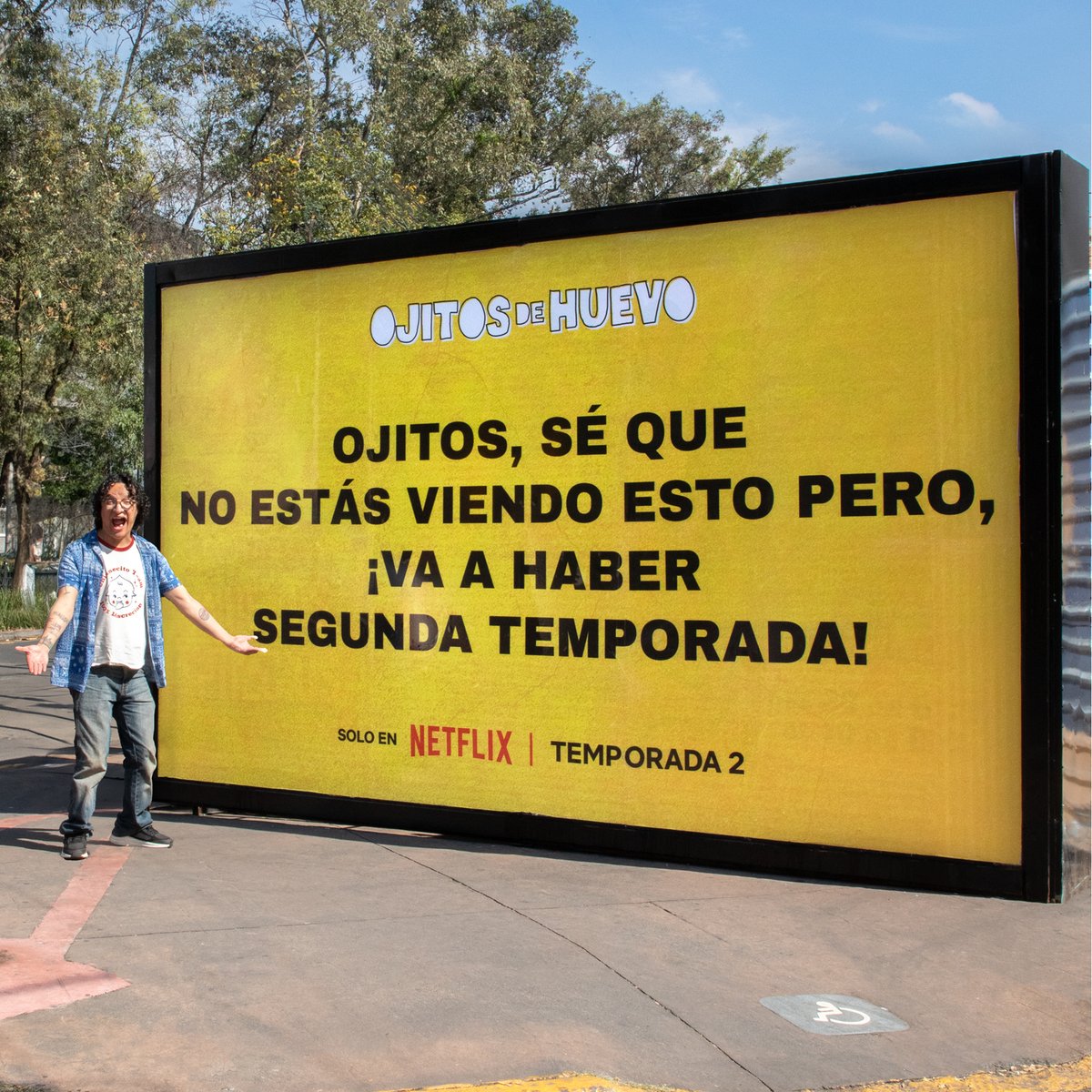 ¡Oigan!🚨 Arroben a Ojitos, mándenle el post, DM o lo quieran, pero ayúdennos a avisarle porque él no ha podido ver este anuncio 🙈 ¡Tenemos segunda temporada de Ojitos De Huevo! 🥚👃🥚✌️