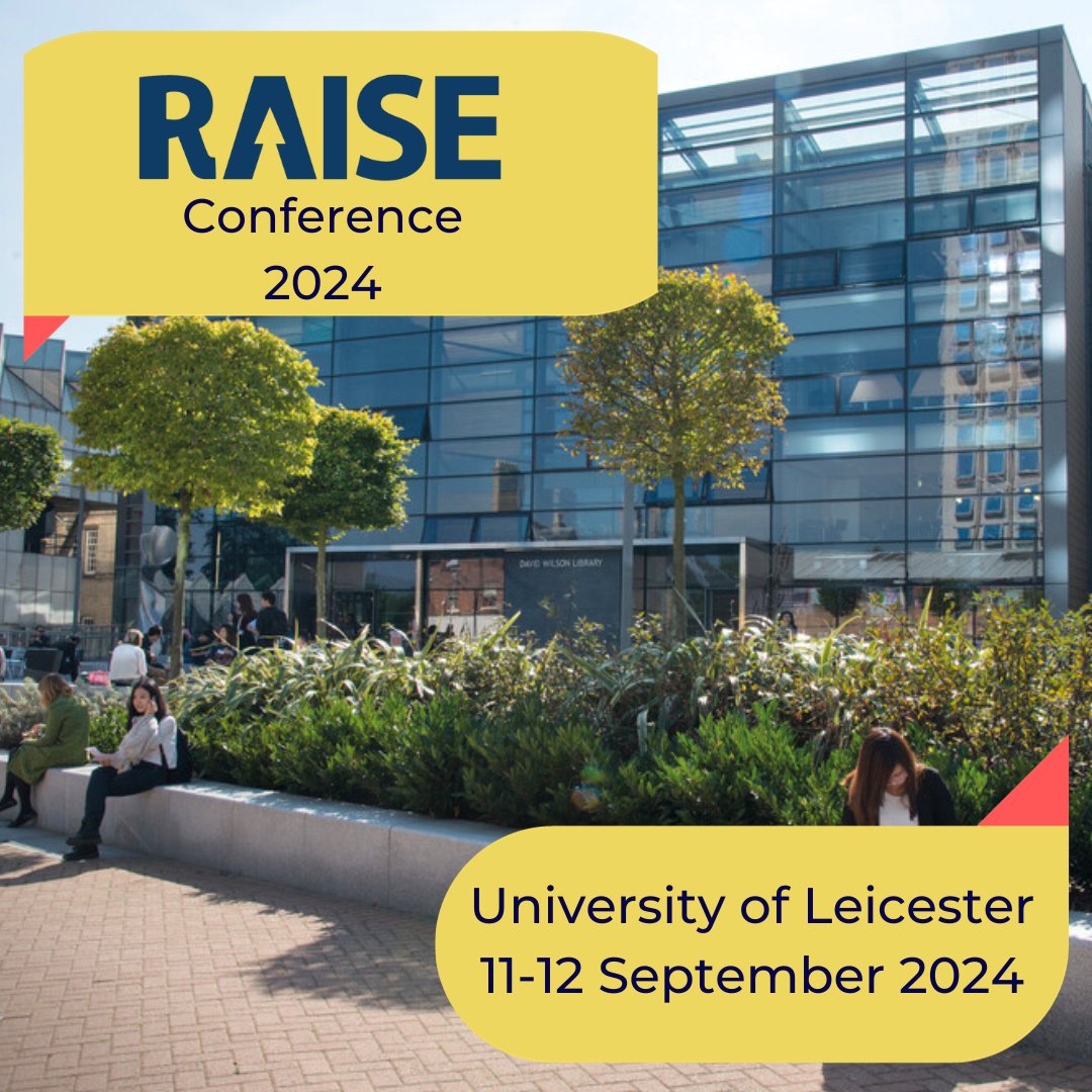 Save The Date 📅 

Equity in Attainment &amp; Student Success RAISE Annual Conference 2024

11-12th September 2024: University of Leicester (In Person &amp; Hybrid/Online)

Find out more about the theme for next year's conference via our website 👇

raise-network.com/post/raise-202…