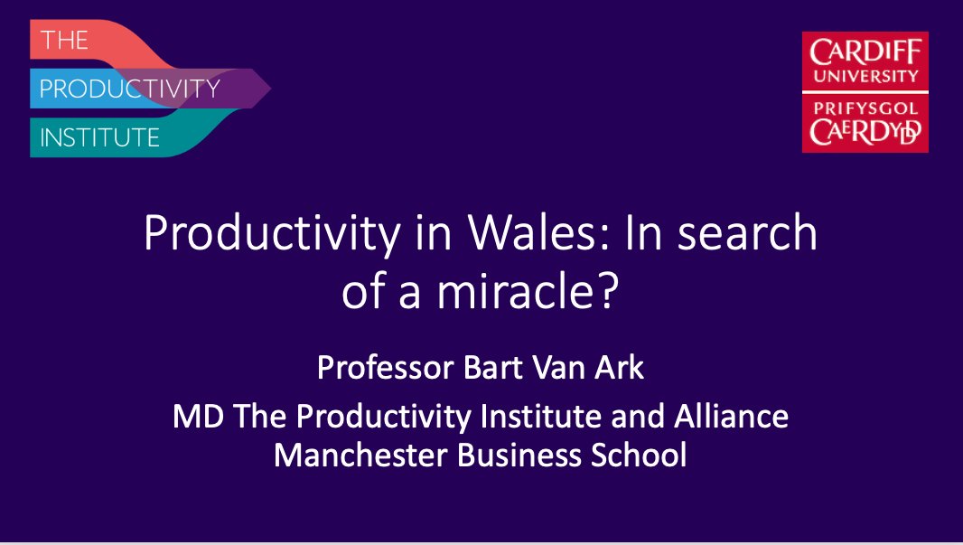Kicking off our December Briefing with Prof Andrew Henley and The Productivity Institute, raising awareness of and offering solutions to addressing the UK's, and in particular Wales’ productivity challenges #productivityweek