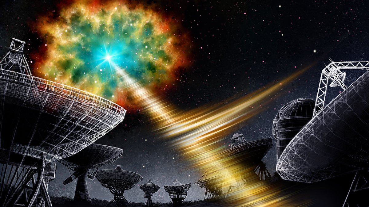 A team led by astronomers in the Netherlands have confirmed a repeating #FRB source to be linked to a potential ‘hypernebula’ – a dense and highly magnetised cloud of plasma that is illuminated by a powerful but still mysterious source. #VLBI
t.ly/pBswn