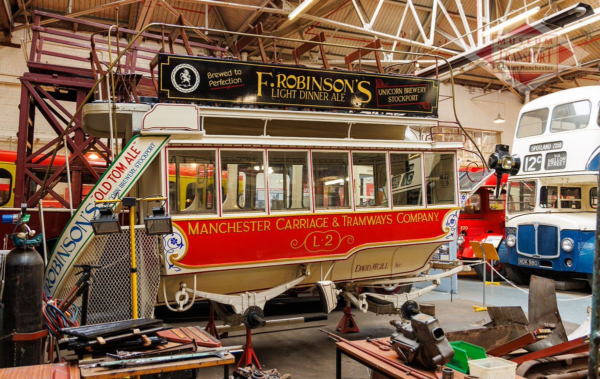 You don't see that often! Our 1890 horsebus is having some TLC in advance of our year of celebrations in 2024 to mark 200 years of the bus in Britain. The first UK bus service was in Salford in 1824 and our events next year will be themed around the bicentenary. #200YearsOfBuses