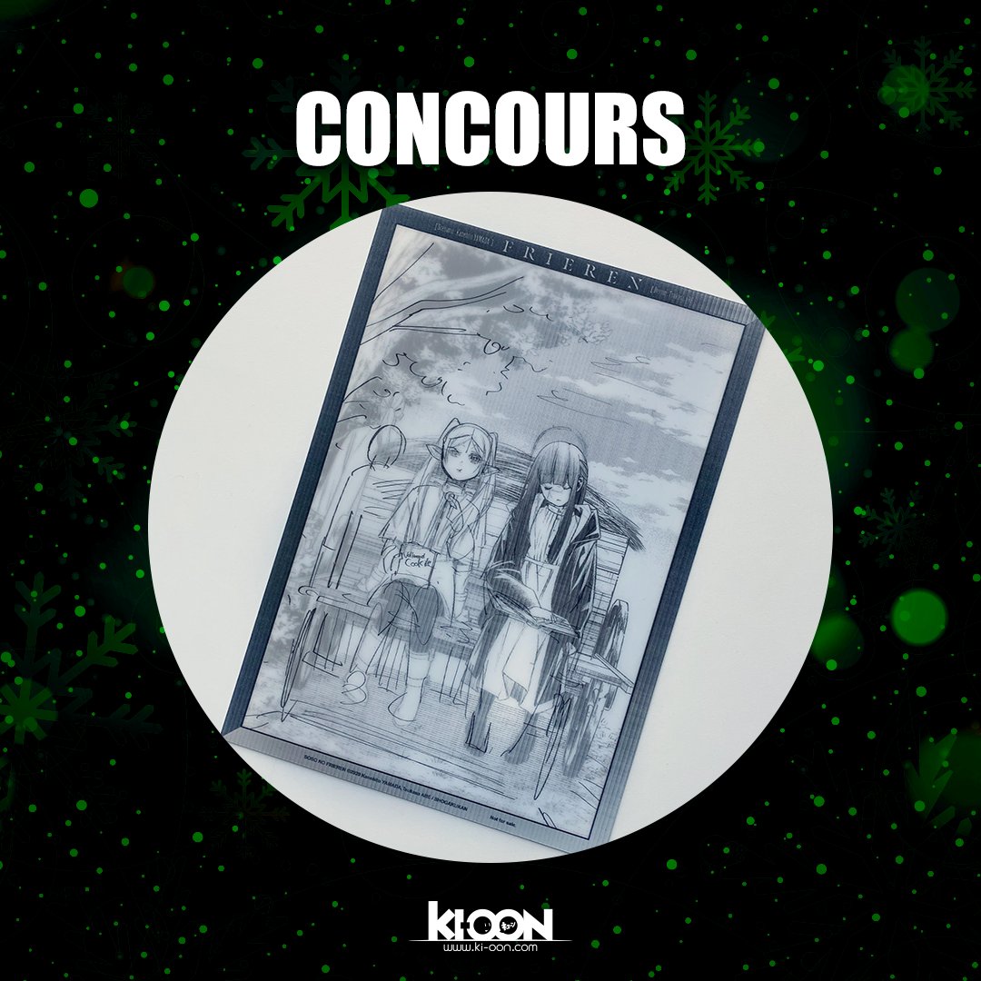 ki_oon_Editions's tweet photo. [ CALENDRIER DE L'AVENT - JOUR 1 ]
Cette année Ki-oon lance un calendrier de l'avent sur ses réseaux : 24 jours, 24 chances de gagner des cadeaux 🥳
Aujourd'hui, on met en jeu 5 lenticulaires "Frieren" !

Pour participer : 
RT + Follow Ki-oon Éditions

TAS le 2 décembre.

#manga https://t.co/qMstsYc28F
