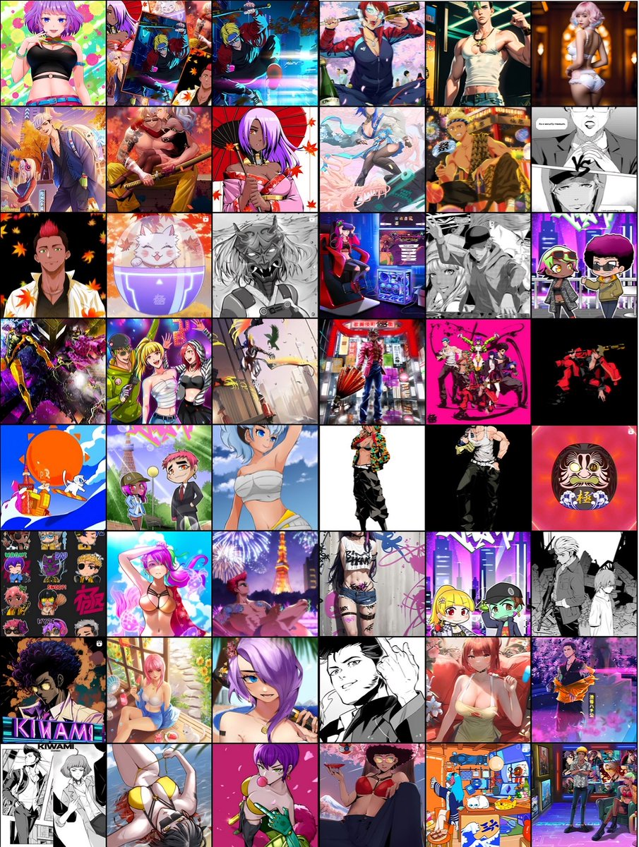 Best #Anime Art in the Space✅
Best Crypto-Rebel Storytelling✅
Best Anime NFT Brand #Kiwami✅