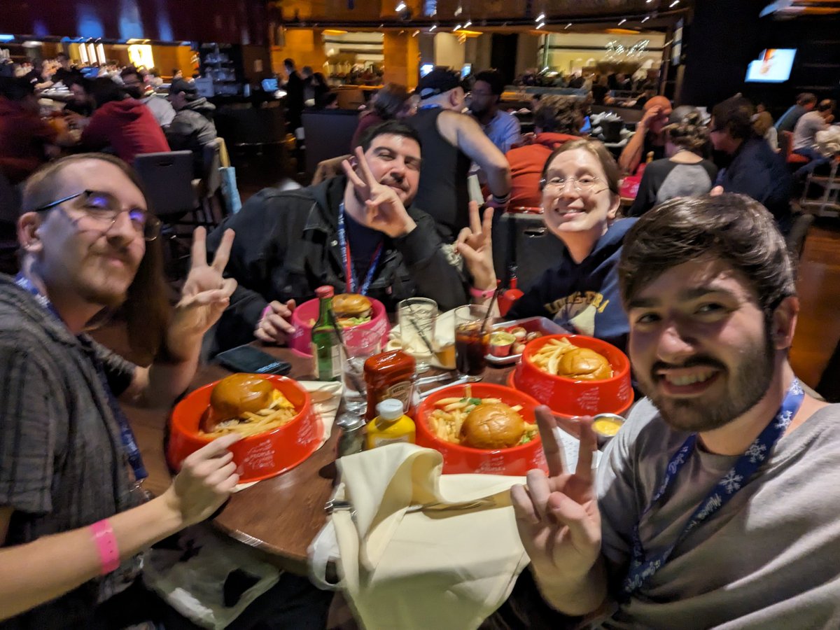 Dinner with @thynetruly @jerichuwu and @Aluminemsiren served in Dog Bowls 🐶 🍽️ ✨