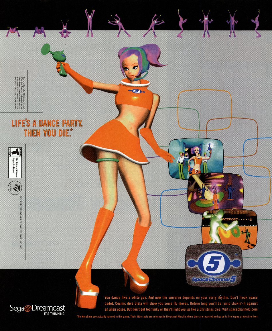 Space Channel 5 for Dreamcast Official Sega Dreamcast Magazine