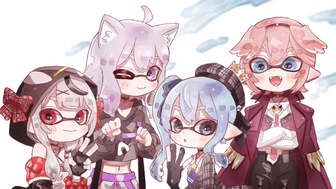  #ホロライブスプラ大会2023 #ほしまちぎゃらりー #絵かゆ #Luillust #さかまた飼育日記