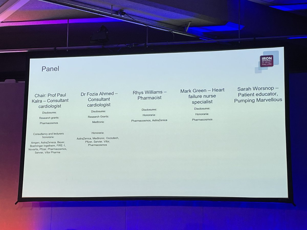 DrRajivsankar's tweet photo. @SaraWorsnop #heartfailure patient expert &amp; patient educator from @pumpinghearts talking eloquently about her own lived experiences with #irondeficiency and #heartfailure - multidisciplinary panel #BSHAM2023 @BSHeartFailure @foziaahmedMD @Markgreen433 @RhysWMPharm https://t.co/9uwvHdRd3Y