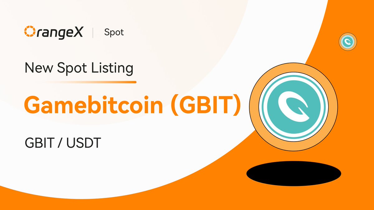 OrangeXExchange's tweet image. 🍊 #OrangeX happy to announce that we will list Gamebitcoin (GBIT) @Gamebit_info .

🔹Deposit: 2023-12-04 02:00 (UTC)
🔹Spot Trading Pair: GBIT/ USDT
🔹Spot Trading: 2023-12-04, 07:00 (UTC)

Click here for more details: support.orangex.com/hc/en-us/artic…

#GBIT #Newspot