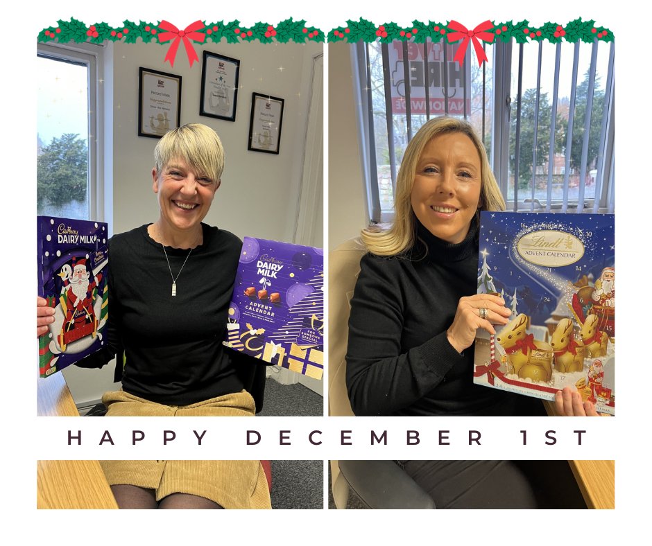 Kicking off December 1st with a sweet start at Driver Hire Norwich! Nicola and Michelle are diving into the festive spirit, enjoying the first day of their Advent Calendars! Let the countdown to the Christmas begin!

#CountdownToChristmas #DriverHire #DriverHireNorwich