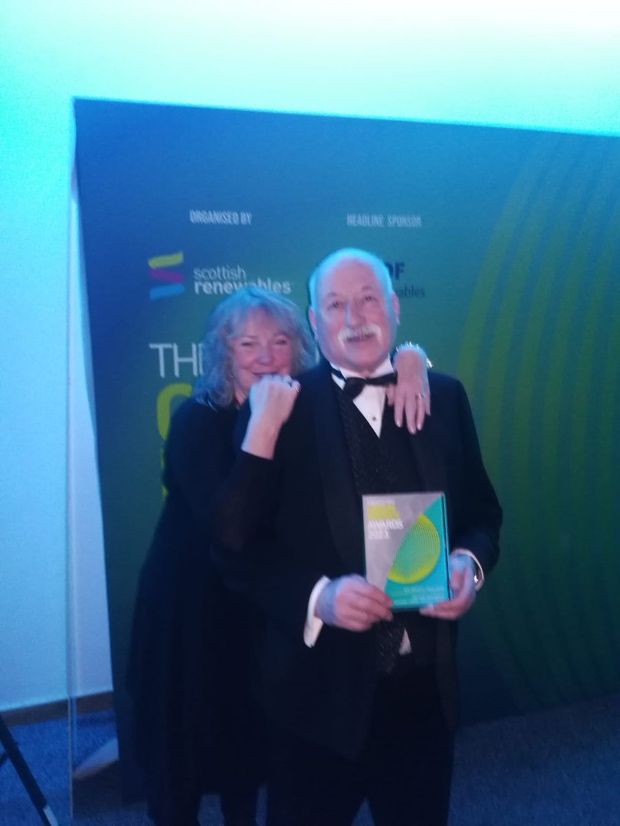 A big night for Knoydart Renewables, our off-grid electricity supplier. Winner of Best Community Project Award sponsored by ScottishPower Renewables at The Scottish Green Energy Awards 2023 #knoydart Well deserved!