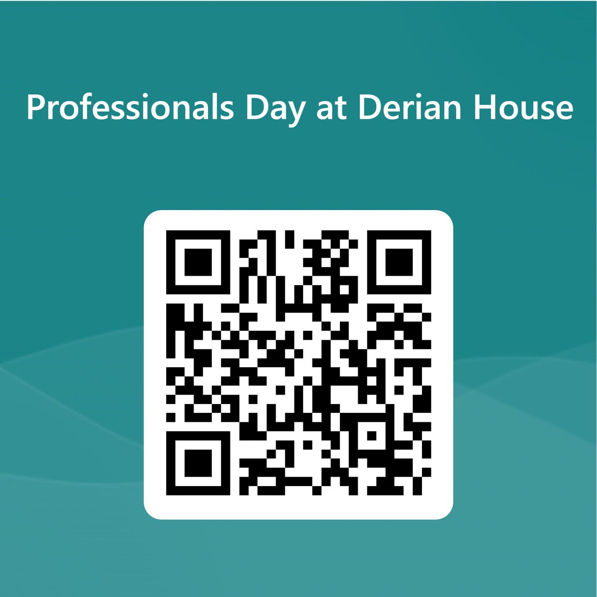 Calling all Health and Social care professionals around Lancashire, South Cumbria and Manchester. We have some extra spaces on the Derian House Children's Hospice professionals Day on Thursday 7th December 2023 9-5pm. Here is the link and QR code to apply forms.office.com/e/CxQpZjpjPZ