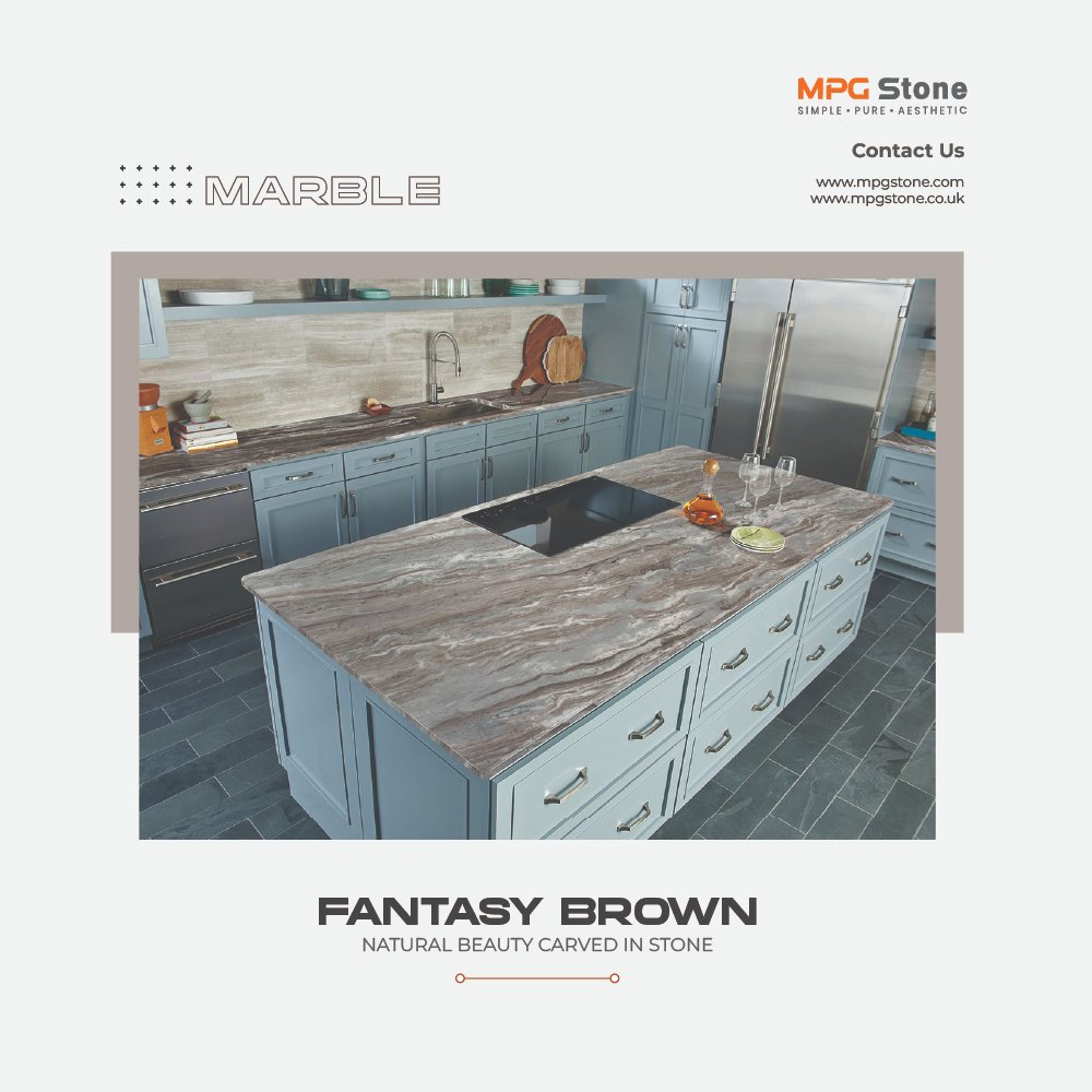 MPG_Stone's tweet image. Choose Fantasy Brown Marble for your upcoming project requirements. This stunning marble offers a range of benefits that will elevate your interiors to new heights, including its appearance, versatility, unique pattern, and much more.
#Marble #MarbleSlab #KitchenCountertops