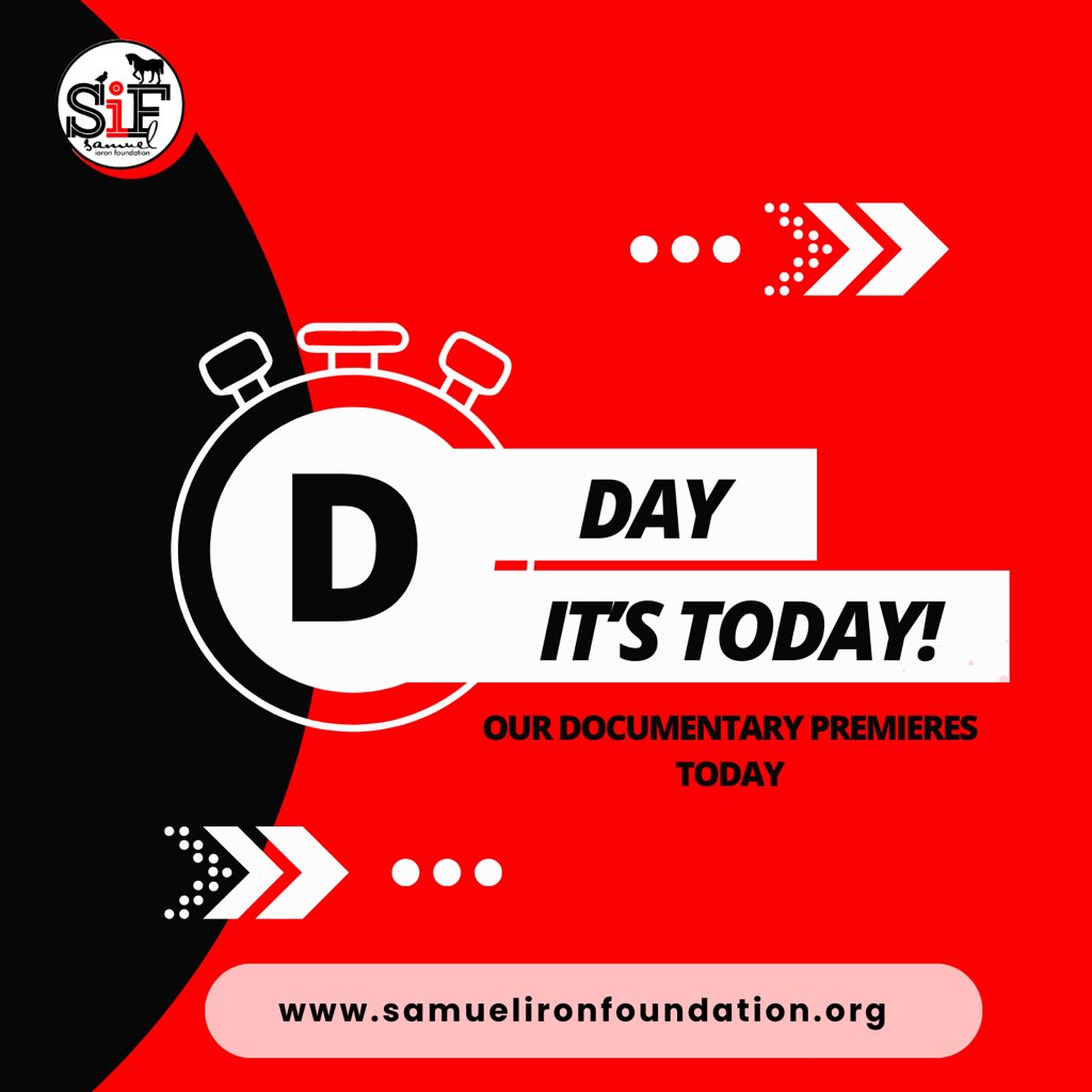 samuelioron_NGO's tweet photo. Our documentary of stories from the ICHWA IDP camp premieres today at 12pm WAT!
Subscribe to our YouTube channel @samuelioronfoundation to watch the premiere with us!!!
12pm today 🔥
#samuelioronfoundation
#SIFdocumentary
#internallydisplacedpersons https://t.co/P81tilLlq3