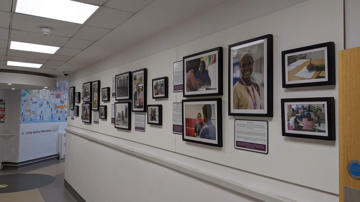 🎉The Changing Lives Through Research exhibition is now on display in the Maudsley Hospital! Find out more about the people involved in #research at @MaudsleyNHS and @KingsIoPPN in this series of photos and interviews.📸💬 See the online exhibition👉 maudsleybrc.nihr.ac.uk/posts/2023/dec…