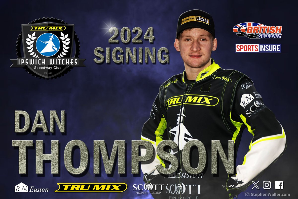 ipswichspeedway's tweet photo. #AnnounceTheTeam - Part 7⃣ 

Dan Thompson is our Rising Star! 🌟 

"I feel I can definitely build on what I did this year and am grateful for the opportunity to be back again." 💬

Full interview ➡️ https://t.co/G1TtLvIlx5 

#TruMixWitches🧙‍♂️ https://t.co/T4rxMefUdA