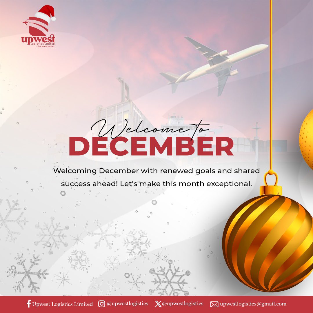 UpWestLogistics's tweet photo. Happy New Month to our amazing customers 🤝🏽. Remember, we are still your best option for international logistics. 

Think logistics Think UpWest 📦 https://t.co/pcjHWnynKY