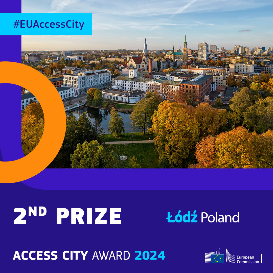 🏆 The 2nd prize of the 2024 #EUAccessCity Award goes to: 🥈 Łódź 🇵🇱 The @Miasto_Lodz was recognised for implementing comprehensive standards of accessibility to guide all municipal investments. Gratulacje! 👏