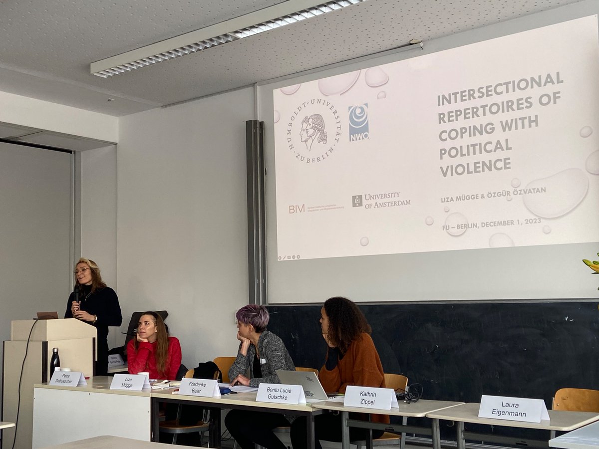 @LizaMugge @OzgurOzvatan @BIM_HU_Berlin terrific research on how do politicians cope with violence? Practicing intersectionality conference at the FU MA Program Gender and Diversity