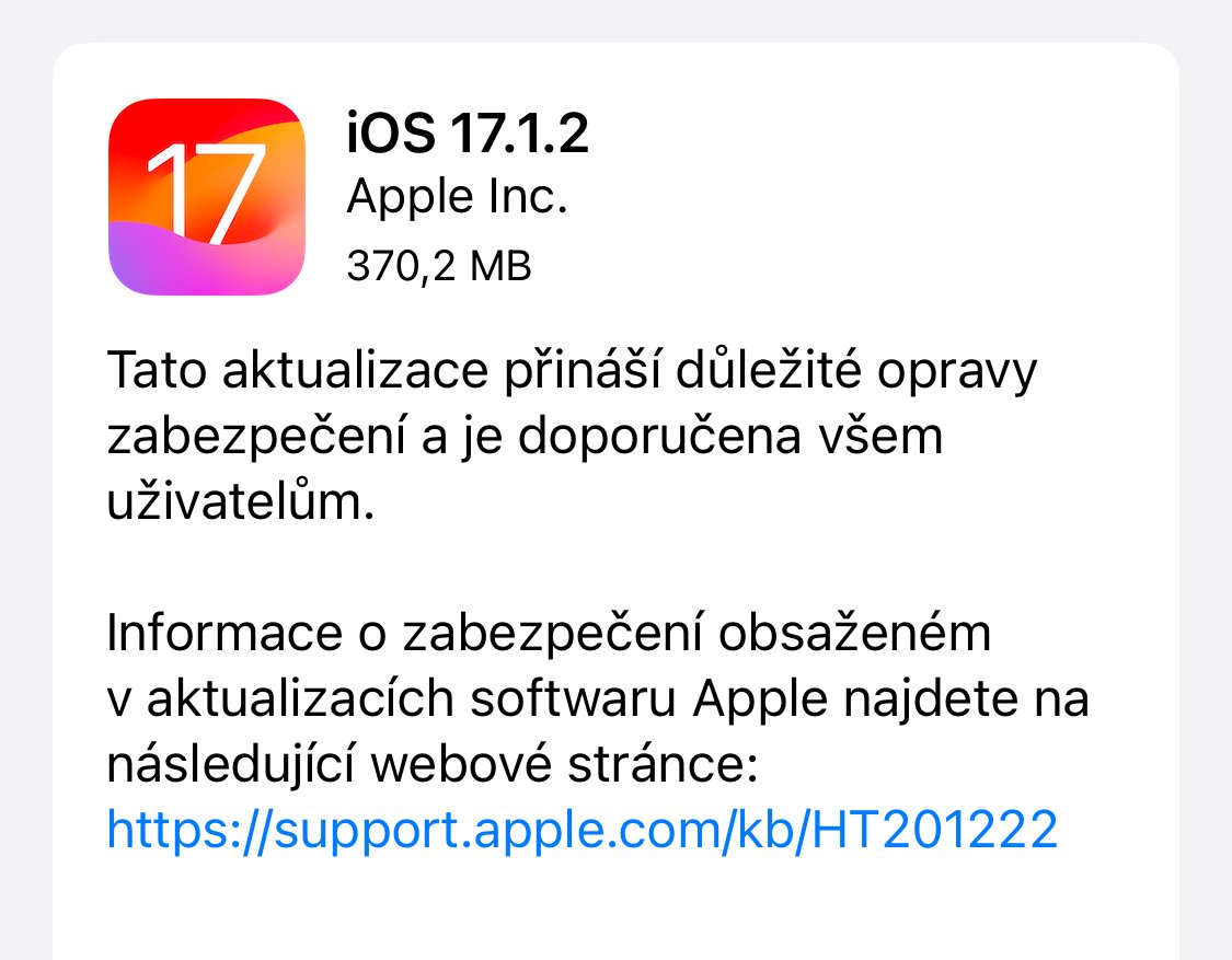 CESNET_CERTS's tweet image. 🚨#Apple opravuje dvě aktivně zneužívané zranitelnosti (CVE-2023-42916,CVE-2023-42917) ve WebKitu vydáním oprav iOS/iPadOS 17.1.2 a macOS Sonoma 14.1.2.
⚠️S aktualizací neváhejte!
#ios1712 #vulnerabilityalert #patchnow