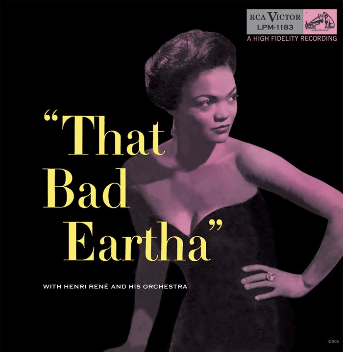 Attention, Sex Kittens! Released 70 years ago today (1 December 1953): That Bad Eartha (“A programme of enticing songs by Eartha Kitt with Henri René and His Orchestra”) by sultry Siamese cat-voiced chanteuse, Eartha Kitt! #earthakitt #thatbadeartha #sexkitten #lobotomyroom #diva