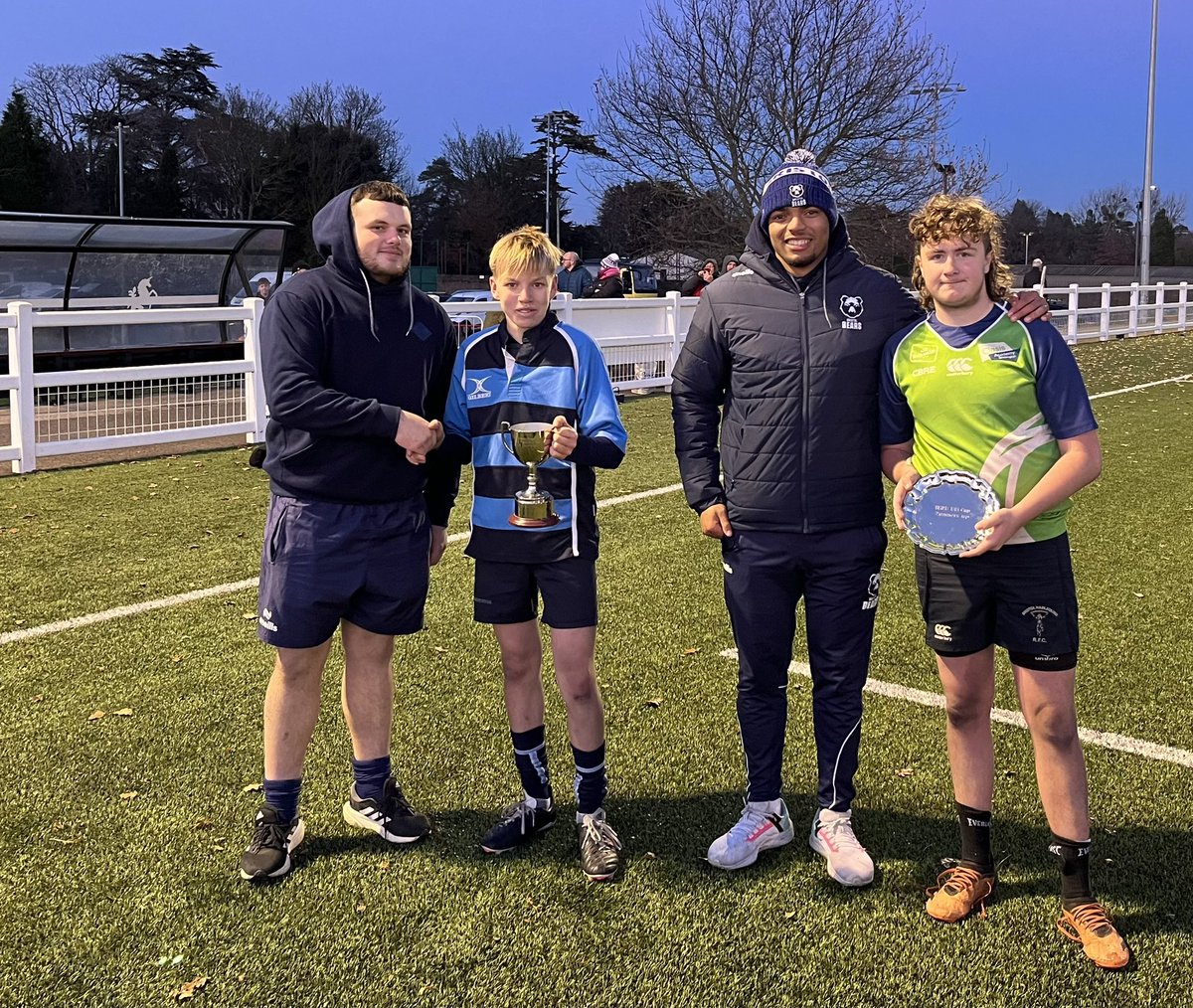 BrisSchRugbyU's tweet photo. Congratulations to @RGSPE Yr10s for winning our U15s Cup Comp. They played very good rugby to win against tough opposition. All schools involved played good rugby , great to watch, well done Oasis Bris, Oasis JW &amp; @StBedesSport , thank you @BristolBears for visiting #schoolrugby https://t.co/4qh2jgzrjq