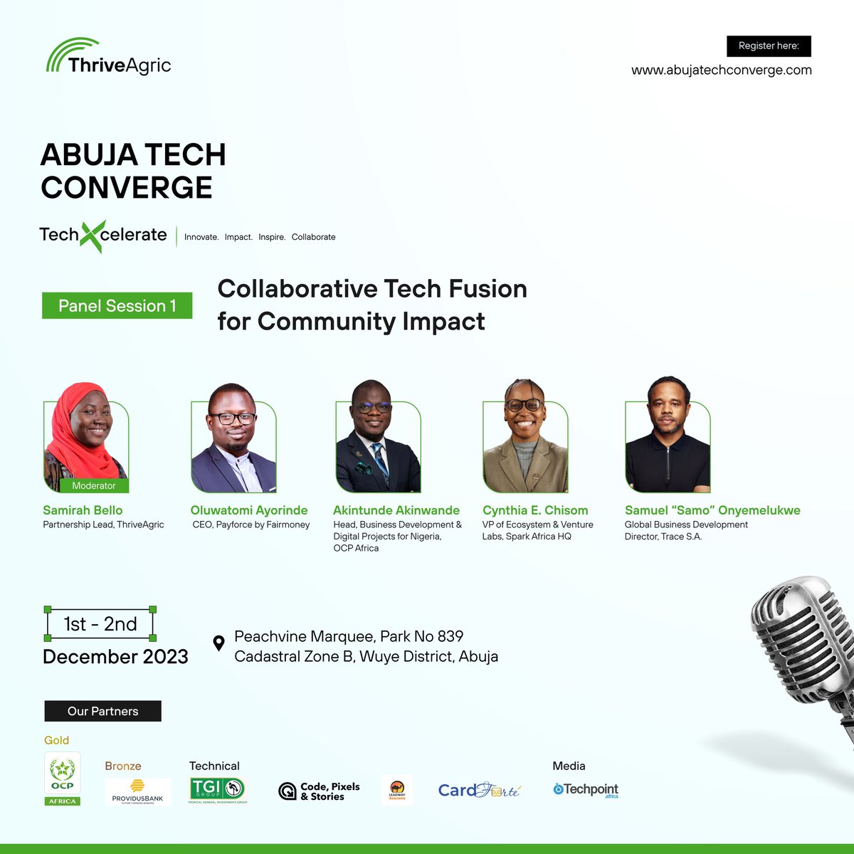 cynthiaechisom's tweet image. If you are in Abuja, Make sure to show up for @thriveagric’s event today 

Great work done