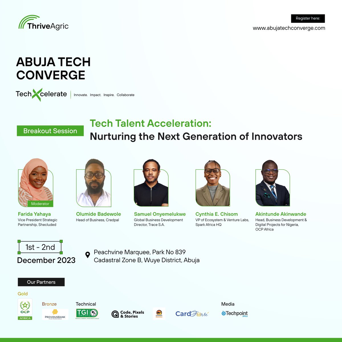 cynthiaechisom's tweet image. If you are in Abuja, Make sure to show up for @thriveagric’s event today 

Great work done