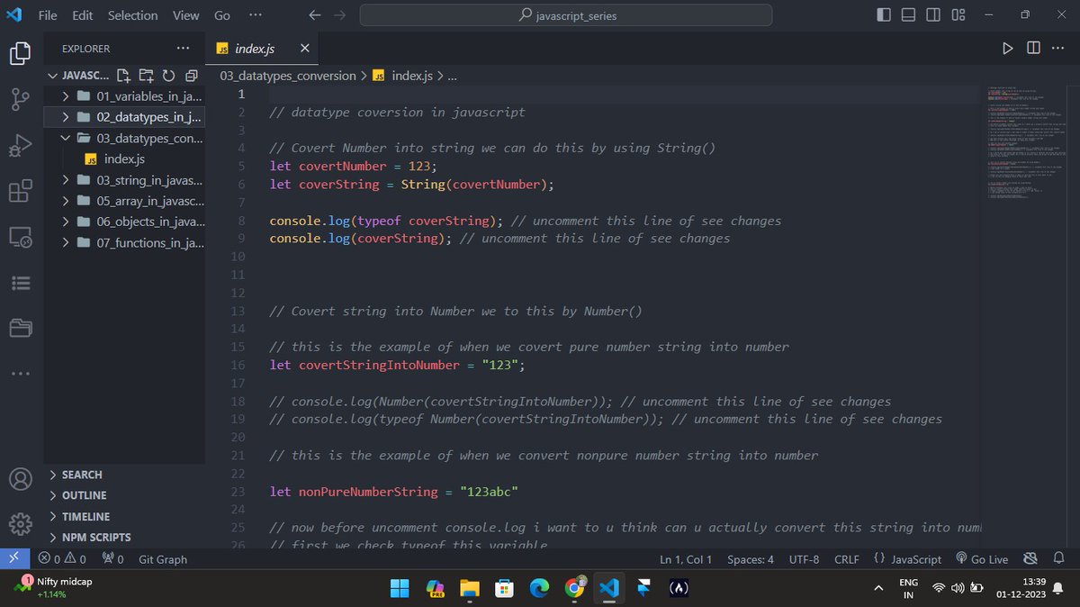 Chiragkashyap__'s tweet image. Ever wondered about the intricacies of data type transformations in JavaScript? 🤔 My notes break it down step by step, making the complex seem simple. Unleash the power of type conversions now! github.com/Frontend-Chira… give a ⭐
#javascript #CodingInsights